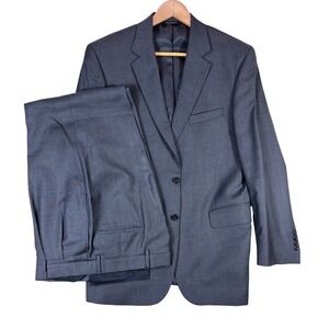 Jos. A. Bank‎ Signature Collection Mens 41 RG Charcoal Wool Silk Two Button Suit